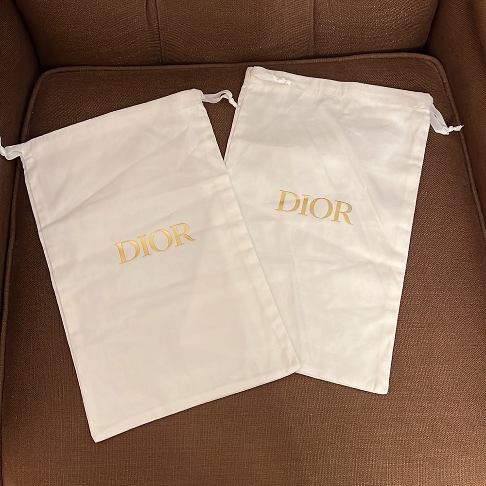 Dior White shoe Bags